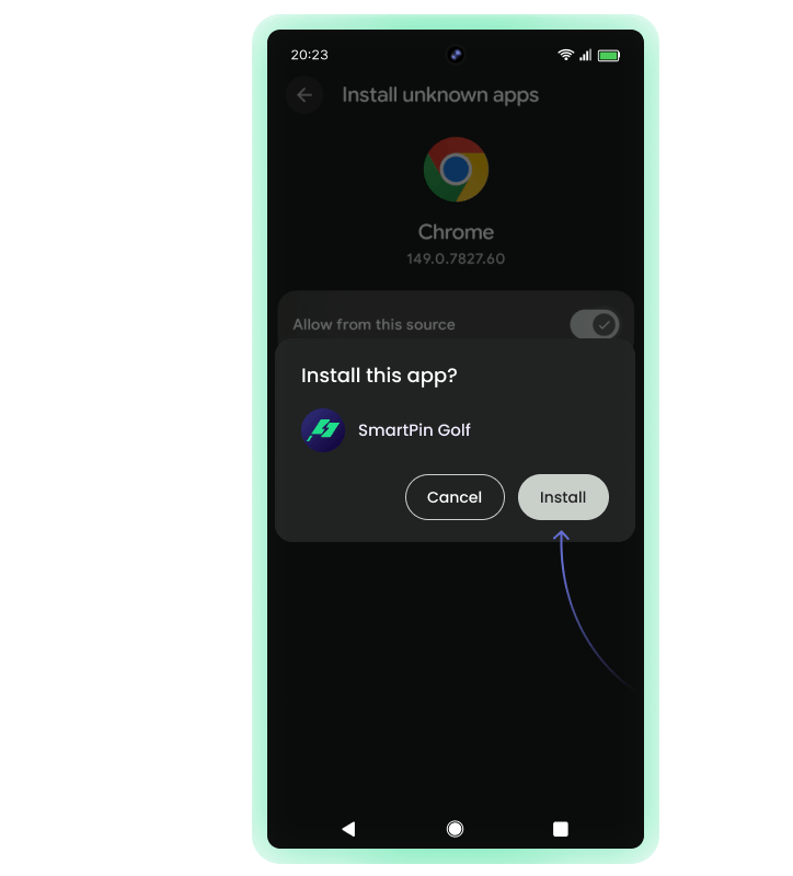 Confirm and install